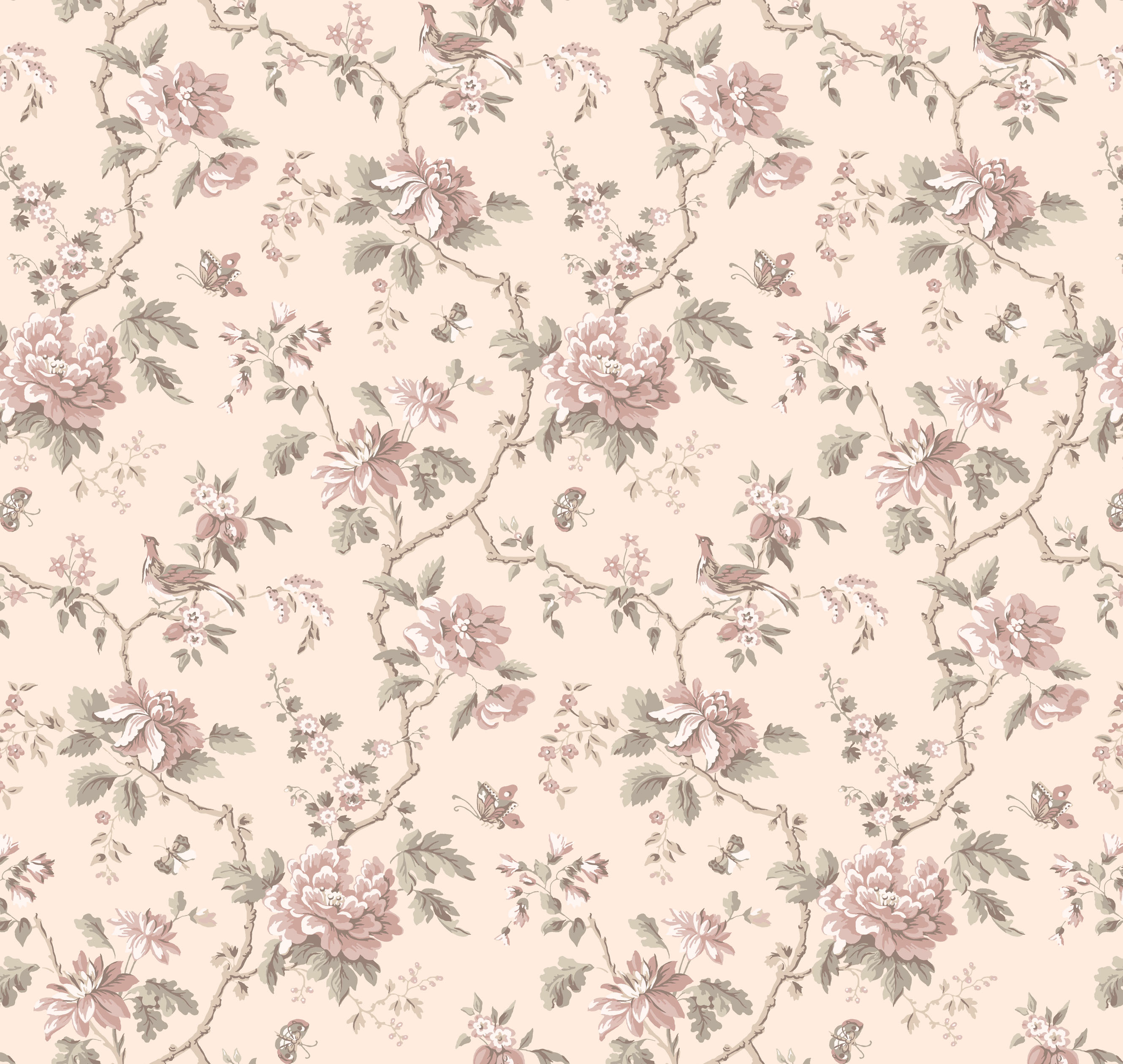 Обои Loymina Шелковый путь Шинуазри: Дикая роза SLK2 007 10,05×1